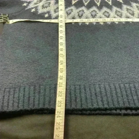 Old Navy women’s fair isle wool blend pullover crewneck sweater size large - Picture 8 of 10